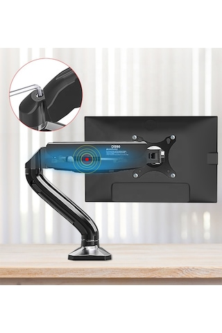 Kaloc Ds90 17"-32" Amortisörlü Monitör Masa Tutucu Kol Stand