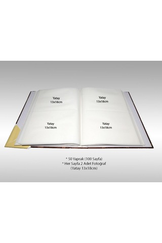 Nurcan Foto NRCN-OF57200 13 x 18 CM 200'lük Ofset Baskılı Desenli Fotoğraf Albümü