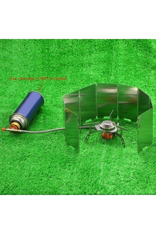 Createtech Ultra Skycity Sırt Seti: Renkli Plakalı Kamp Ocağı, Katlanabilir Hafif Gazlı Çanta Cam 9 & - Od Çok Renkli