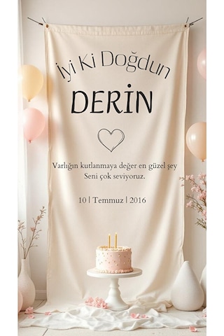 İsimli Doğum Günü Arka Fon Flama Afiş Büyük Duvar Halısı 80 X 220cm Dikey Banner İsimli Doğum Günü Arka Fon Flama Afiş Büyük Duvar Halısı 80 X 220cm Dikey Banner