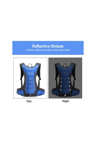 Junletu-10 L Bisiklet Hidrasyon Sırt Çantası Hafif Yürüyüş Sırt Y18717b Siyah