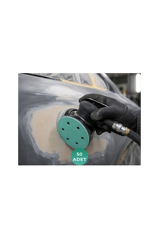 Kırılmaz Cırtlı Disk Zımpara 150 Mm 6 Delikli 40-800 Kum 50 Adet