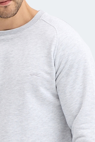 Slazenger Nadav Erkek Taş Gri Sweatshırt Taş Gri