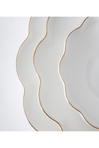 Maxx Doria Livia Gold 12 Kişilik 58 Parça Yemek Takımı Pa2093 Beyaz - Gold