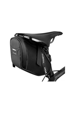 Jeemson Dayanıklı Polyester Bisiklet Sele Çantası - Reflektif Şeritli, Kompakt Ve Güvenli Yolculuk İçin Siyah