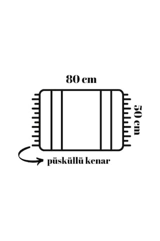 Banyo Halısı Dijital Baskılı Banyo Paspası 50x80 Polyester Kaymaz Tabanlı Duş Paspası Sweet Baby Beyaz - Siyah