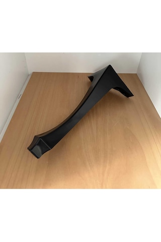 Mobilya Masa Sehpa Ayağı Puf Lükens Siyah Plastik Sehpa Ayağı 40x16x16 Cm 4 Adet
