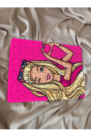 Çocuk Puzzle Ahşap Barbie 2 108 Parça