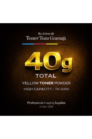 Kyocera Tk-5490 Toner Tozu Sarı 40 Gr Ma2101cfx Ma2101cwfx Pa2101cwx Pa2101cx Ma2101 Pa2101