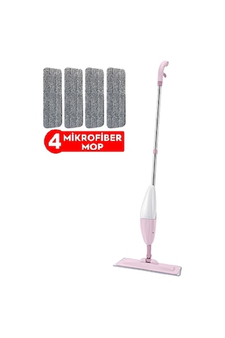 Sprey Mop Temizlik Seti  4adet Sprey Mop Yedek Bez