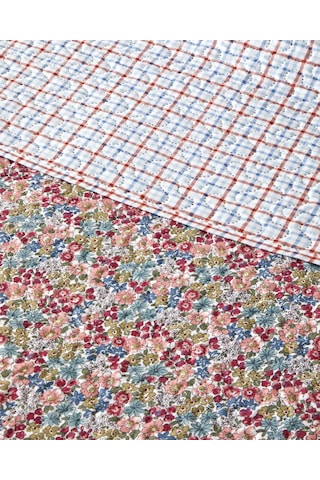 English Home Cherry Plaid Tek Kişilik Yatak Örtüsü Takımı 160x220 Cm Fuşya Fuşya