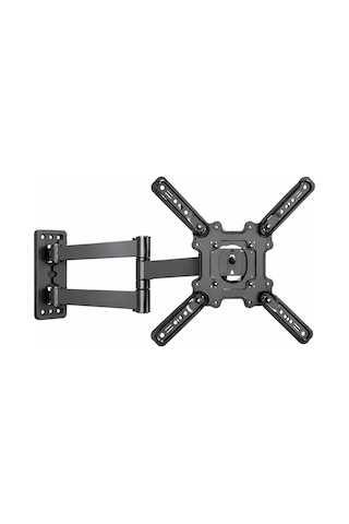 Dark DK-AC-VT30 26"-55" 35kg Hareketli Duvar Tipi TV Askı Aparatı 180°Döner Ayarlanabilir Çift Kollu