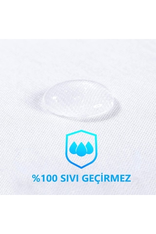 Dört Mevsim Tek Kişilik Alez Fitted Sıvı Geçirmez Yatak Koruyucu (439682107)