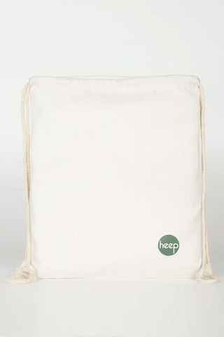 Heep Krem 35x40 Cm Unisex Ham Bez Büzgülü Sırt Ayakkabı Çantası Natural