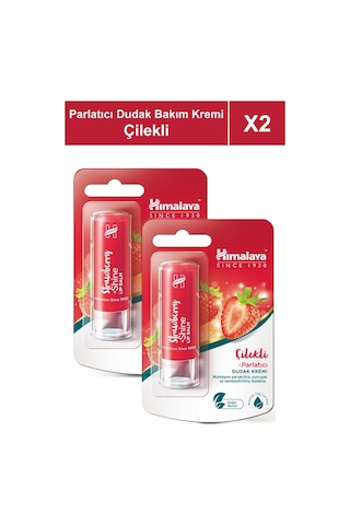 Parlatıcı Dudak Bakım Kremi 4,5 Gr 2 Adet Çilek Silikon, Petrol İçermez