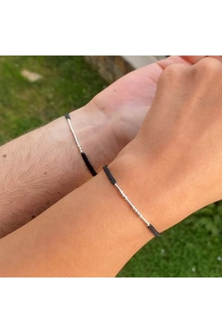 İpek Silver 925 Ayar Gümüş Mors Alfabesi Bileklik