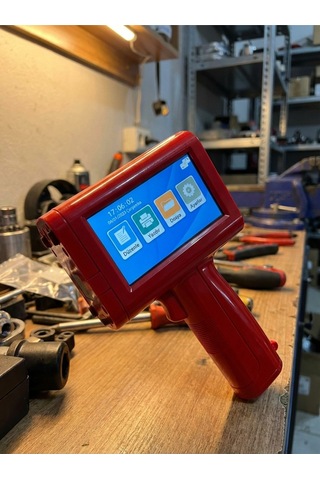 Kurutmalı El Tipi Yazıcı 12,7 Mm Dokunmatik Ekranlı Mini Mobil Etiket Yazıcı