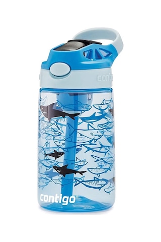 Contigo Gizmo Flip Pro Sharks Tritan Çocuk Suluğu 420ml Açık Mavi