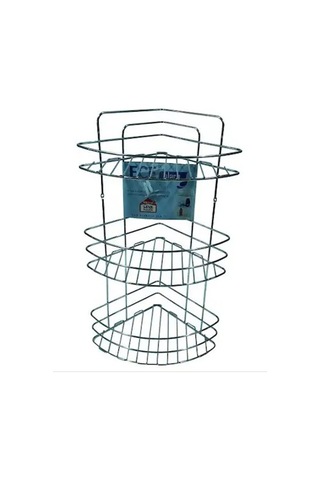 Ece 3 Katlı Paslanmaz Metal Köşelik 55 Cm 1 Adet Çok Renkli