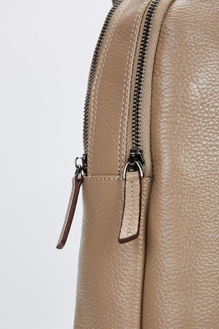 Valmenti Unisex Vizon Hakiki Deri Sırt Çantası 898 6011-val Canta Vizon