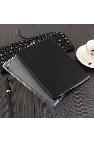 Matepad T5 10 Uyumlu Zore Tablet Süper Silikon Kapak-renksiz Tablet Kılıfı