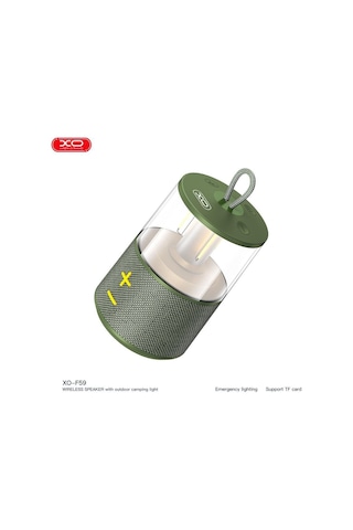 Xo-f59 Kamp Işıklı Ipx5 Suya Dayanıklı 1800mah Fm Radyo Destekli Kablosuz Bluetooth Hoparlör