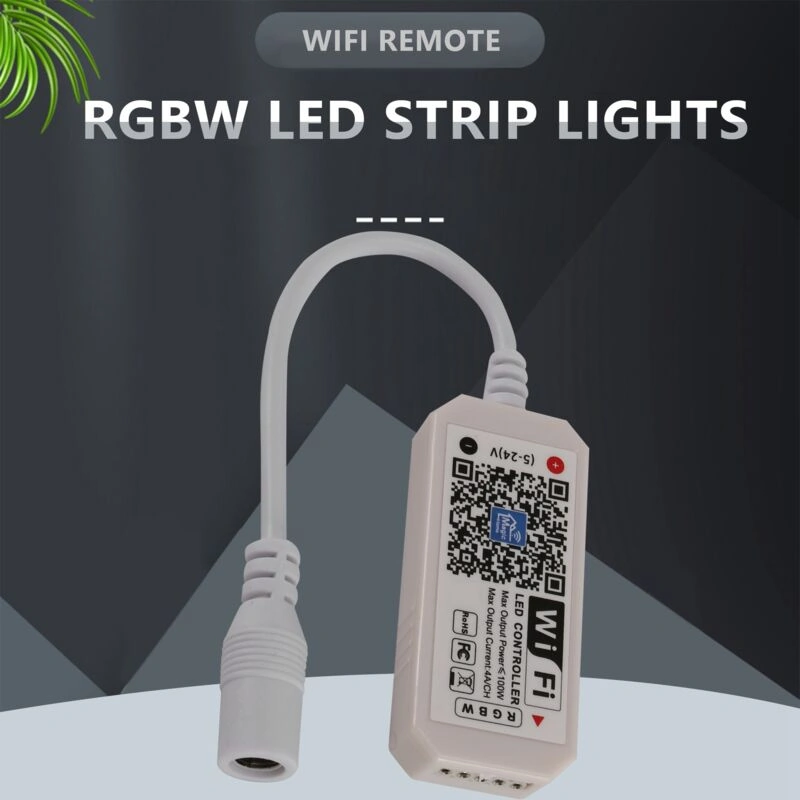 Rgbw Led Şerit Kontrol Cihazı, Wifi Bluetooth Uygulaması Kontrollü, Android/ıos Sistemi İçin Kısıcı Kontrol Cihazı, Led Işık Şeridi Çok Renkli