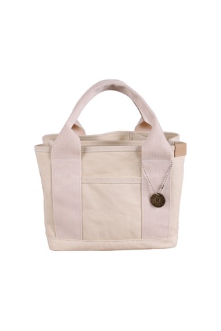 Maiyame Beyaz Gıda Grubu Kapaklı Kanvas Çanta - 16" Katlı Bölmeli, Suya Yağa Dayanıklı, Elden/çapraz Çekilebilir, Çalışma/ Günlük Kullanıma Uygun Beyaz