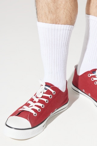 AC&Co / Altınyıldız Classics Erkek Bordo Günlük Rahat Kanvas Spor Ayakkabı Bordo