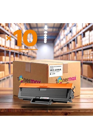 Hp Laser Mfp 135a Uyumlu Toner Çipli W1106a 10'lu 1.000 Sayfa