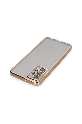 Samsung Uyumlu Galaxy A23 4g Kılıf Razer Lensli Silikon - Gold