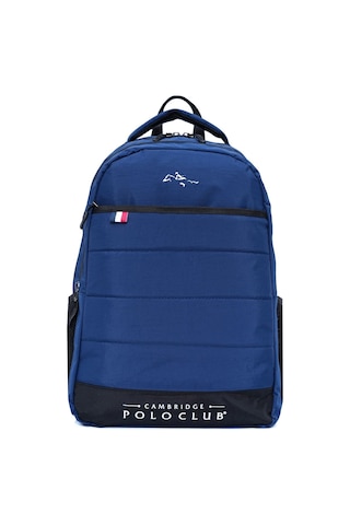 Cambridge Polo Club Minimalist Tasarım Lacivert Unisex Okul Günlük Seyahat Sırt Çantası - Plcan2166-004 Çok Renkli