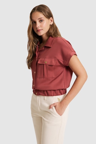 U.s. Polo Assn. Kadın Vişne Gömlek Örme 50325372-vr223