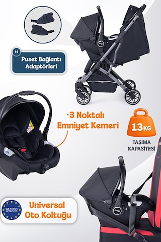 Prego Lotus Pro Kabin Boy Travel Bebek Arabası -tek Elle Katlanır-hafif -uv Tenteli -yağmurluk-örtü-kılıf