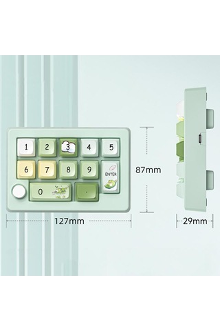 Mkespn W908 Wiresless Tri-mode Hot-swappable Macro-defined Rgb Backlit Oyun Mekanik Klavye Beyaz
