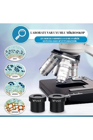 Triline 2500x Binoküler 5mp Usb Kamera Bilgisayar Destekli Bileşik Biyolojik Dijital Mikroskop