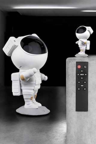 Northcity Çocuk Astronot Projeksiyon Lambası Speaker - Bluetooth Yıldız Ve Nebula Lamba
