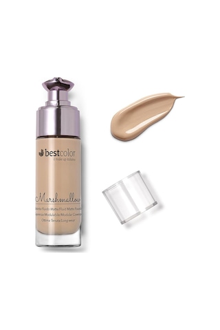 Best Color Fuild Matte Marshmallow A01 Vanilya Ton Likit Fondöten 01