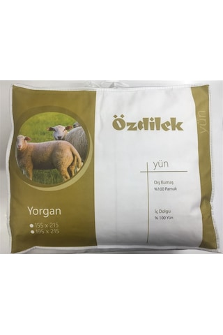 Özdilek Yün Yorgan Çift Kişilik Beyaz