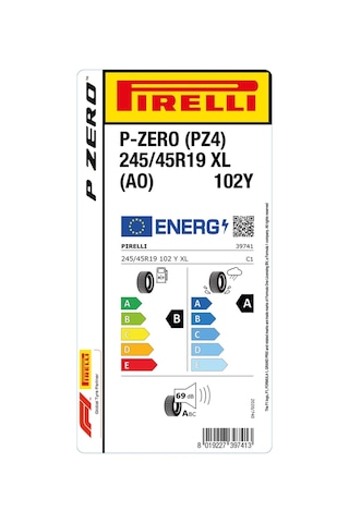 Pirelli 245/45r19 102y Xl Ao P Zero Yaz Lastiği 2026