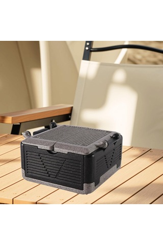 Dolıty Köpük Gıda Taşıyıcısı Kapaklı M-siyah-gri M Siyah Gri Çok Renkli