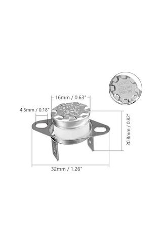 Metal Termostat N.k. 100 Derece - 10 Adet