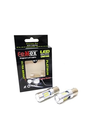 Femex Platinum P21W-1156-15W- Tek Duy Led Ampul Beyaz Mercekli 60