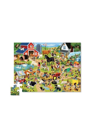Crocodile Creek Dekoratif Puzzle 48 Parça Çiftlik