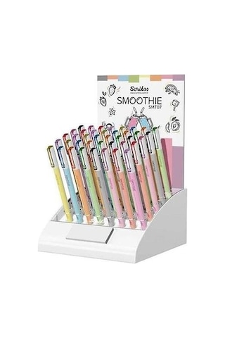Scrikss Smoothie Jel Kalem 07 Mm Karışık Renk 40'lı Stand Diğer