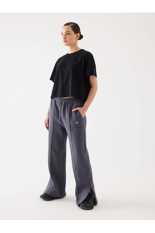 Füme Şardonlu Yırtmaç Detay Jogger 001