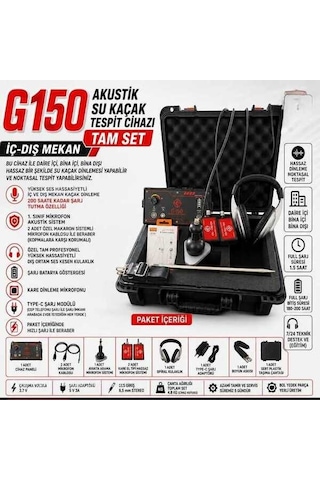 Su Kaçak Tespit Cihazı Tam Set Iç-dış Mekan