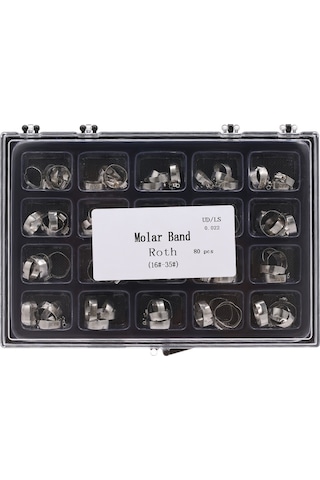 Samdoo 80 Adet Porselen Diş Protezi, İç Diş Protezleri, Diş Sağlığı Koruyucu, 16-35 Numara, Roth Modeli, Tekerlekli Diş Protezi Seti