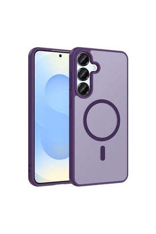 Spia Galaxy S25 Fe İle Uyumlu Kılıf Kablosuz Derin Mor Vulga Sert Kapak Orijinal Galaxy S25 Fe İle Uyumlu, Kablosuz Derin Mor 50 x 22
