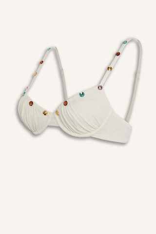 Defacto Lilyrose X Defacto Regular Fıt Bikini Üstü H8841ax26hswt16 Beyaz-wt16